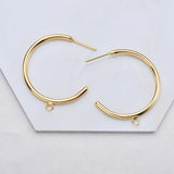 18K True Filled Round Ring Earring Clasps DIY Jewelry Making