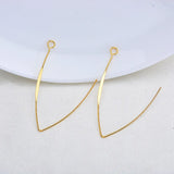 18K True Filled Exaggerated Simplicity Ring Earring Clasps