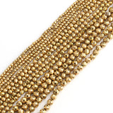 Plated Hematite Beads Faceted Round Rondelle Jewelry Making DIY 2/3/4mm