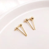 Sterling S925 Peas Earrings Pin DIY Findings
