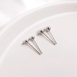 Sterling S925 Peas Earrings Pin DIY Findings