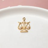 Copper Zircon Pendant Charm 14*19MM DIY Jewelry Findings