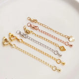 Copper Bracelet Necklace Extension Chain DIY Findings Jewelry Accessories