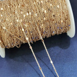 Copper Earrings Necklace Sequins Chains DIY Jewelry Making
