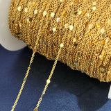 Copper Earrings Necklace Sequins Chains DIY Jewelry Making