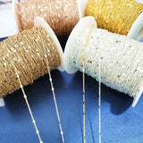 Copper Earrings Necklace Sequins Chains DIY Jewelry Making