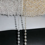Copper Earrings Necklace Bag ABS Pearl Crystal Chain DIY Hair Jewelry Findings