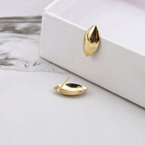 Copper Oval Wave Stud Earrings DIY Jewelry Findings