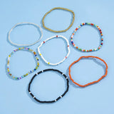 Boho Rice Beads Anklet Mixed Irregular Beads Beach Foot Jewelry
