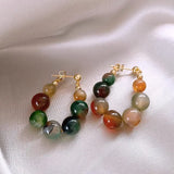 Stone Earrings European & American Style Stud Earring