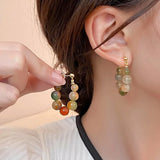 Stone Earrings European & American Style Stud Earring