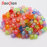 6mm Mixed Letters Spacer Beads for DIY Jewelry Making