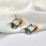 2pcs Small Goldfish Acrylic Pendant for DIY Earrings