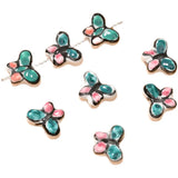 Butterfly Hand-Painted Ceramic Loose Beads DIY Jewelry Pendant