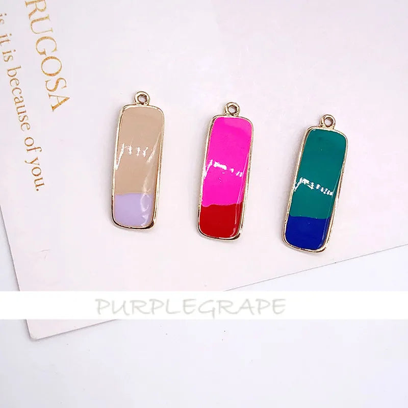 Gingko Leaf Pendant Earring DIY Materials 6pcs