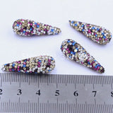10-Pack 100% Handmade Flash Crystal Equine Eye Shaped Beads