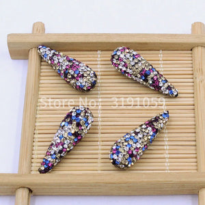 10-Pack 100% Handmade Flash Crystal Equine Eye Shaped Beads