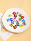 Hand-painted Love Wave Dot Glass Beads DIY Jewelry Accessories