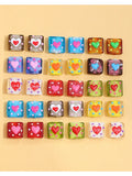 Hand-painted Love Wave Dot Glass Beads DIY Jewelry Accessories