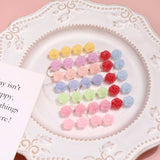 Matte Rose Flower Beaded DIY Jewelry Earrings Bracelet Accessories