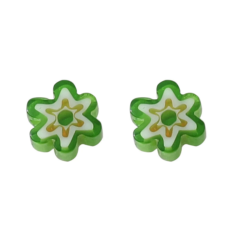 Mini Flower Glass Beads for DIY Jewelry Making