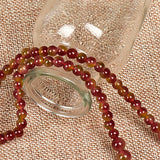 Chalcedony 10mm Bead Necklace - Noble Women's Hand-Tied Necklace