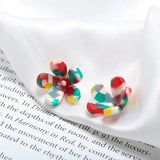 Acetate Mini Flower Shaped DIY Earring Material