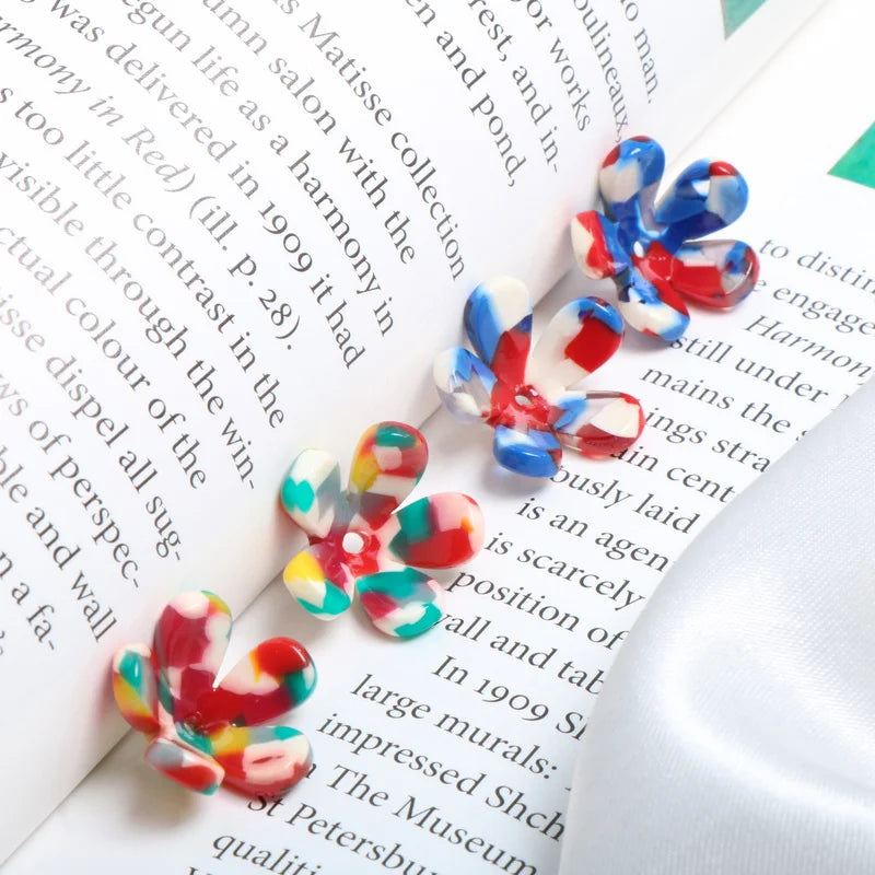 Acetate Mini Flower Shaped DIY Earring Material