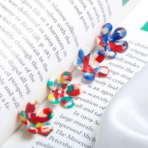 Acetate Mini Flower Shaped DIY Earring Material
