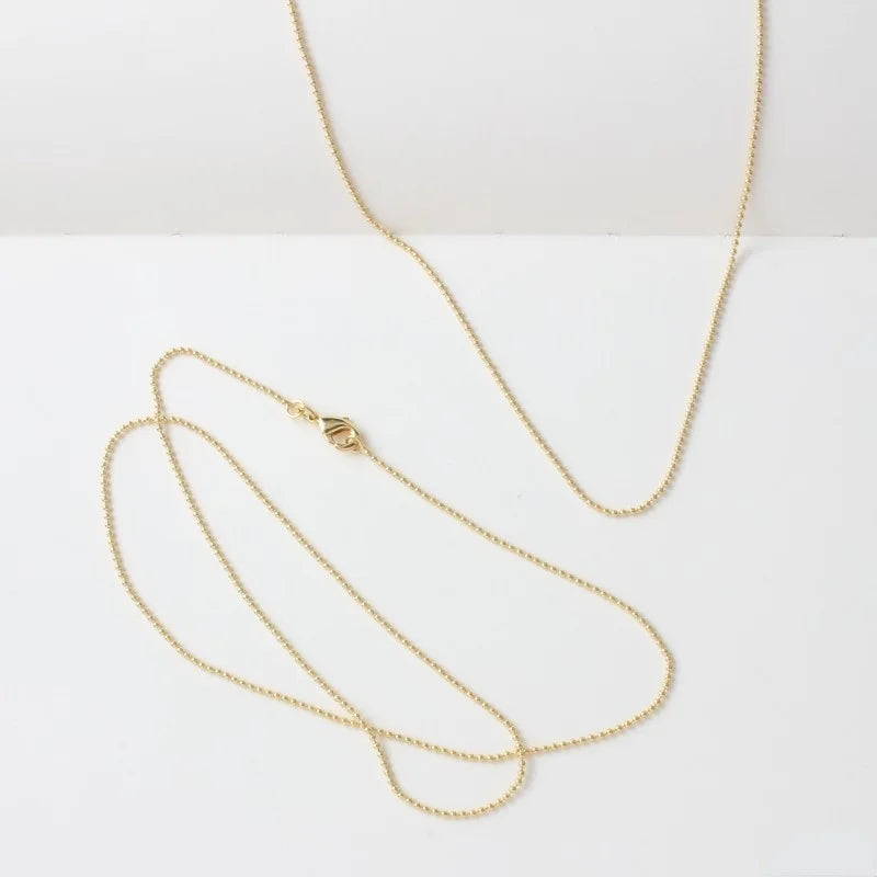 18K Bead Necklace DIY Craft Material Accessories