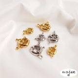 DIY Jewelry Accessories Circle Pearl Necklace Buckle