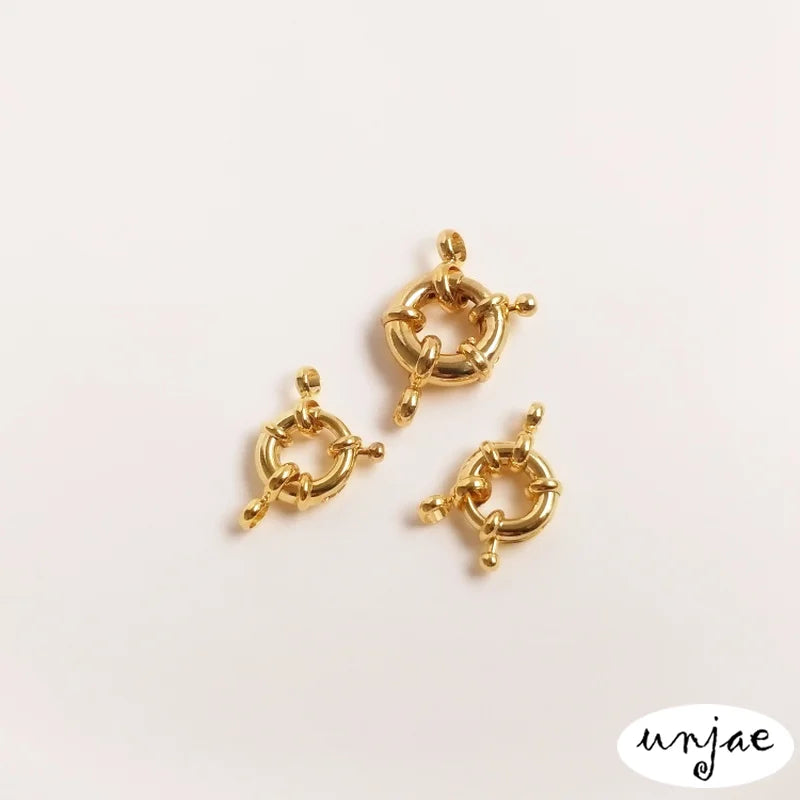 DIY Jewelry Accessories Circle Pearl Necklace Buckle