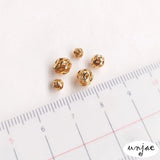 Color-preserving 14K bag beads hollow loose net round beads diy bracelet jewelry