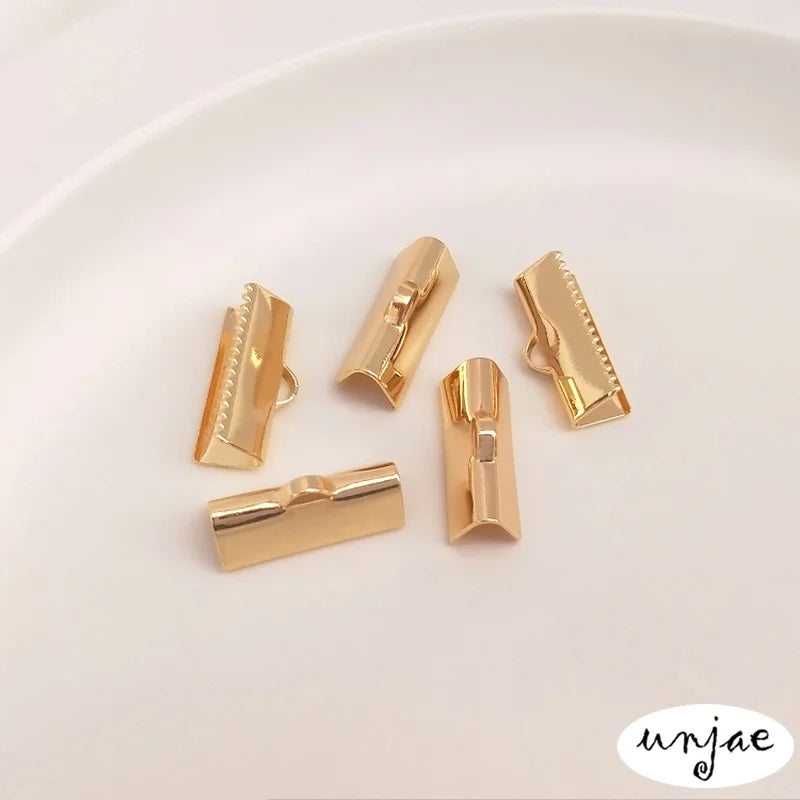 14K Bag Horse Clip Buckle for DIY Ribbon Jewelry Accessories