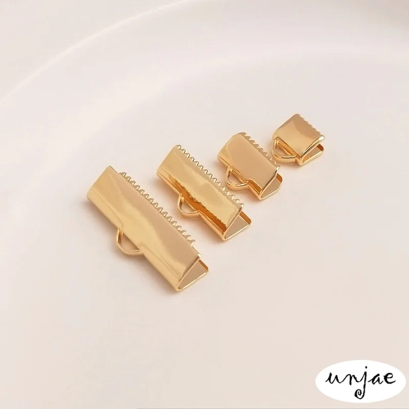 14K Bag Horse Clip Buckle for DIY Ribbon Jewelry Accessories