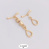 14K Color-Preserving 8-Char OT Buckle Necklace DIY Clasp Accessories
