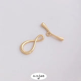 14K Color-Preserving 8-Char OT Buckle Necklace DIY Clasp Accessories