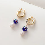 14K Gold-Clad Copper Tube Earrings DIY Material Accessories