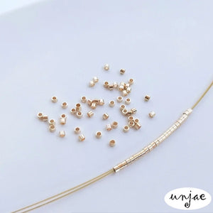 14K Gold-Coated Straight Tube DIY Materials