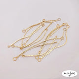 14K Gold Ear Wire Tassel DIY Jewelry Connectors