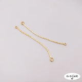14K Gold Ear Wire Tassel DIY Jewelry Connectors