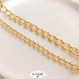 14K QQ Chain European & American Retro Coarse Ore Chain DIY Jewelry