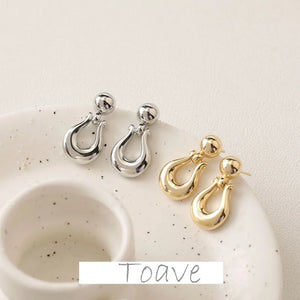 14K Niche Horseshoe Earrings DIY Hand-made Accessories