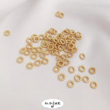 14K Twist Closed Ring 4.5mm DIY Bracelet Jewelry Spacer Bead Ring