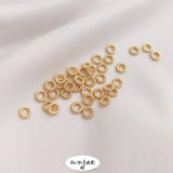 14K Twist Closed Ring 4.5mm DIY Bracelet Jewelry Spacer Bead Ring