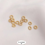 14K Twist Closed Ring 4.5mm DIY Bracelet Jewelry Spacer Bead Ring