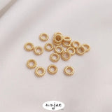 14K Twist Closed Ring 4.5mm DIY Bracelet Jewelry Spacer Bead Ring