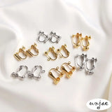 14K18K Golden Silicone Plug Ear Clip DIY Ear Hook Earrings