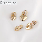 Color-preserving 14k Love Lock Screw Buckle Diy Accessories