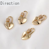 Color-preserving 14k Love Lock Screw Buckle Diy Accessories